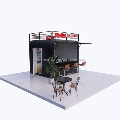 Qualität  Chinese Style Logo Design 10ft 20ft Foldable Wooden Container Bar for Professional Business and Hotel usine