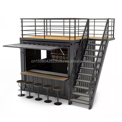 Qualität  Wooden Outdoor Customized Coffee Booth Mall Kiosk 10ft Container Shop for Modern Hotel usine