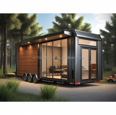 Fenster aus Aluminiumlegierung und Isolierung Vorgefertigter Raum 20 Fuß Europäischer Sonnenschrank für Hotelisolierung