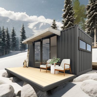 Log 20ft Umweltfreundlich Flat Pack Container House Vorgefertigt Nachhaltiges Bauwerk Stahlkonstruktion Widerstandsfähig Regen Wind Schneeshop