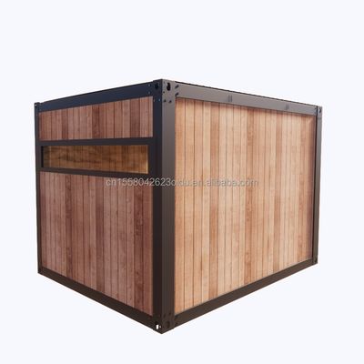 10ft Mini Prefab Modular Mobile Shipping Container Kleinformat Bürogebäude mit 50/75/100mm Wellen Sandwich Panel Wände