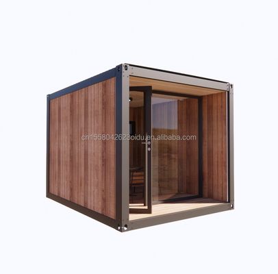 10ft Mini Prefab Modular Mobile Shipping Container Kleinformat Bürogebäude mit 50/75/100mm Wellen Sandwich Panel Wände