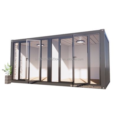 Fenster aus Aluminiumlegierung und Isolierung Vorgefertigter Raum 20 Fuß Europäischer Sonnenschrank für Hotelisolierung