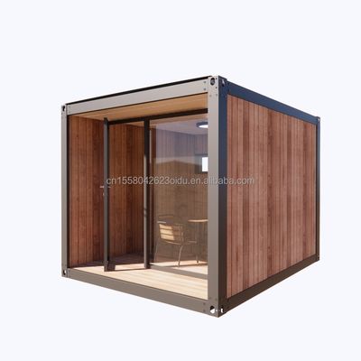 10ft Mini Prefab Modular Mobile Shipping Container Kleinformat Bürogebäude mit 50/75/100mm Wellen Sandwich Panel Wände