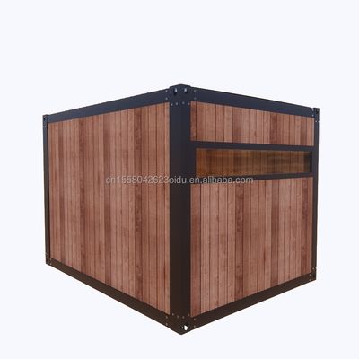 10ft Mini Prefab Modular Mobile Shipping Container Kleinformat Bürogebäude mit 50/75/100mm Wellen Sandwich Panel Wände