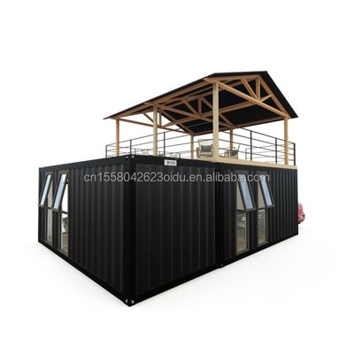 Log Design Green House Container mit intelligenten modularen vorgefertigten Tiny House und Aluminiumlegierung Fenstermaterial