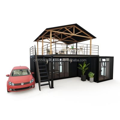 Log Design Green House Container mit intelligenten modularen vorgefertigten Tiny House und Aluminiumlegierung Fenstermaterial