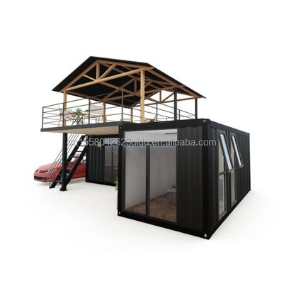 Log Design Green House Container mit intelligenten modularen vorgefertigten Tiny House und Aluminiumlegierung Fenstermaterial