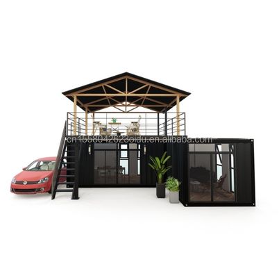Log Design Green House Container mit intelligenten modularen vorgefertigten Tiny House und Aluminiumlegierung Fenstermaterial