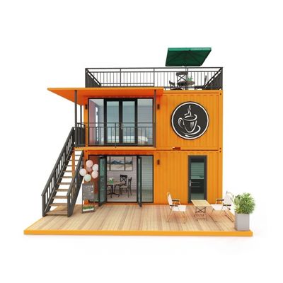 Andere Wand 50/75/100mm Wellen-Sandwich-Panel 20FT 40FT Vorgefertigte Mini-Pop-up-Shop Container Kaffeeshop/Bar/Fast-Food