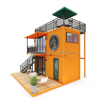 Andere Wand 50/75/100mm Wellen-Sandwich-Panel 20FT 40FT Vorgefertigte Mini-Pop-up-Shop Container Kaffeeshop/Bar/Fast-Food