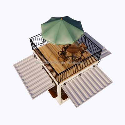 10 ft 20 ft mobile Behälter Galvanisierte Stahlquadratrohre für den Supermarkt kundenspezifischer mobiler Laden Pop-Up-Coffee Bar