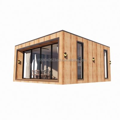 Schnellbauvorgefertigtes Containerhaus mit galvanisierten Quadratrohren aus Stahl und 50/75/100mm Wellen-Sandwich-Panel