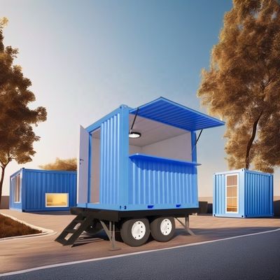 Maßgeschneiderte Farbe 10ft Mobil Kleines Haus auf Rädern Möbliert Vorgefertigtes Modulares Stahl-Sandwich-Panel Hotel Beste Preis