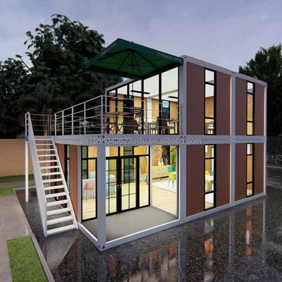 Mini-Häuser Kleine Häuser Containerhäuser für Büro-Showroom und Restaurant in Pakistan Sandwich-Panel 20ft Fertighaus