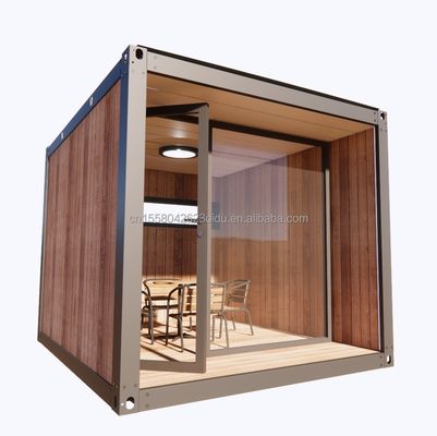 10ft Holz-Plastik Gartenhaus Behälter Mobil Holz Aktivitätsraum Mini-Büro kundenspezifische Farbe Holz Büro
