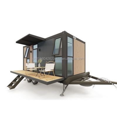 Hotel 20ft oder 40ft Mobile Outdoor Container Bar Café im zweiten Stock mit Outdoor Design und Rädern