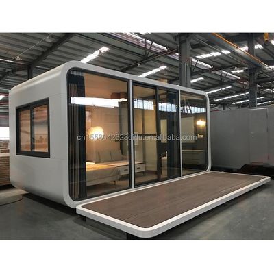 Maßgeschneiderte Farbe Moderne Container Mini Urlaub Kapsel Zimmer Ein Schlafzimmer Stahlkonstruktion Hotel mit modernem Stil entworfen