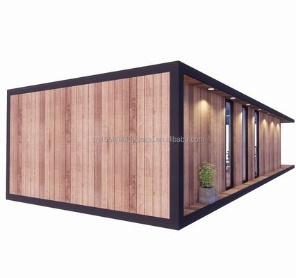 Außen modernes Design vorgefertigtes Containerhaus mit Aluminiumoxidfenster und kundenspezifische Farbe aus Sandwich-Panel