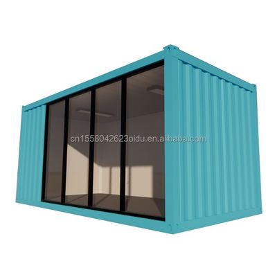 50/75/100mm Welle Sandwich Panel Wand Moderne 20ft 40ft Stahl Container Häuser Flat Pack Vorgefertigtes Haus für Büro