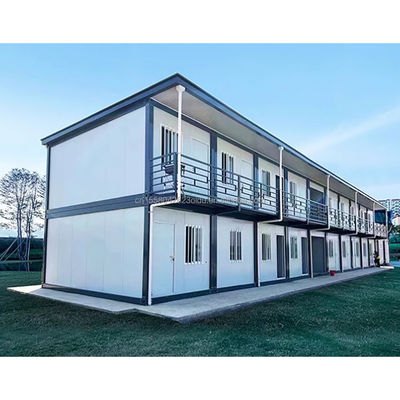 Galvanisierte Stahlquadratrohre Hauptstruktur kundenspezifische Farbe 20ft Containerhaus vorgefertigtes temporäres Büro / Geschäft / Villa