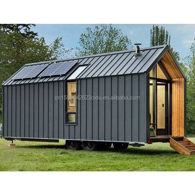 Modernes Design Prefab Haus Wand 75mm Welle Sandwich Panel 20ft Klappbehälter Haus auf Rädern