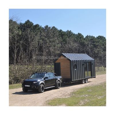Modernes Design Prefab Haus Wand 75mm Welle Sandwich Panel 20ft Klappbehälter Haus auf Rädern