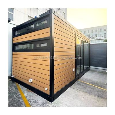 Chinesischer Design-Stil EU 20ft Holzhäuser Garten Vorgefertigte Häuser Modernes Luxus-Vorgefertigtes Haus Stahlstruktur