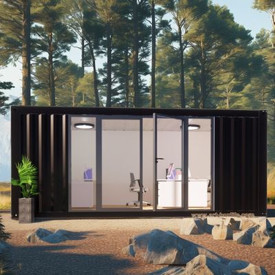 Outdoor Wohn- und Familienhotel 2 Schlafzimmer Vorgefertigtes Stahlcontainerhaus mit galvanisiertem Stahl biegen 180g Flat Pack