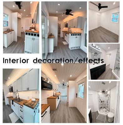 Galvanisierte Stahlquadratrohre Hauptstruktur für modernes kleines Haus auf Rädern Portable Prefab Container House Design