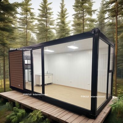Außenwohnung 2 Schlafzimmer Wohnung in 20ft oder 40ft Modern Design Fertigstahl Containerhaus für Familien Hotel