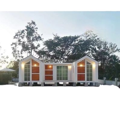 Quick Build Container Material Homes for Resort Vacations and Farmhouses Drei Schlafzimmer Wand 50/75/100mm Welle Sandwich Panel