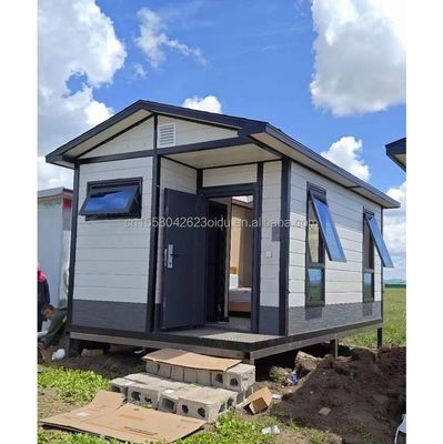 Quick Build Container Material Homes for Resort Vacations and Farmhouses Drei Schlafzimmer Wand 50/75/100mm Welle Sandwich Panel