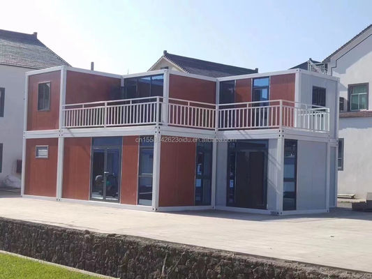 Quick Build Container Material Homes for Resort Vacations and Farmhouses Drei Schlafzimmer Wand 50/75/100mm Welle Sandwich Panel