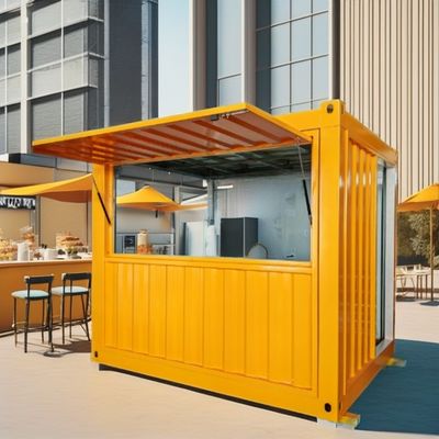 10ft Mini Pop-up Container House für Cafés Bar Fast-Food Restaurant Convenience Store Kiosk oder Stand Fenster Material