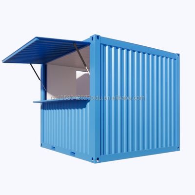 10ft Mini Pop-up Container House für Cafés Bar Fast-Food Restaurant Convenience Store Kiosk oder Stand Fenster Material