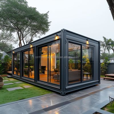 Wand 50mm Welle Sandwich Panel Hotel Pop-up Container Kaffee Restaurant Bar Cafe Kiosk Booth mit Stahl vorgefertigtes Haus