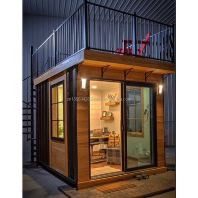 Wand 50mm Welle Sandwich Panel Hotel Pop-up Container Kaffee Restaurant Bar Cafe Kiosk Booth mit Stahl vorgefertigtes Haus