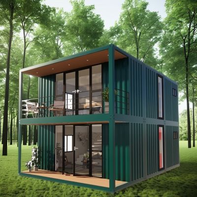 Anpassbares zweistöckiges Containerhaus für den Urlaub am Meer feuerfest vorgefertigte Waldvilla Resort Größen 20ft 40ft