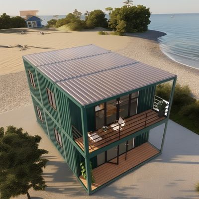 Anpassbares zweistöckiges Containerhaus für den Urlaub am Meer feuerfest vorgefertigte Waldvilla Resort Größen 20ft 40ft