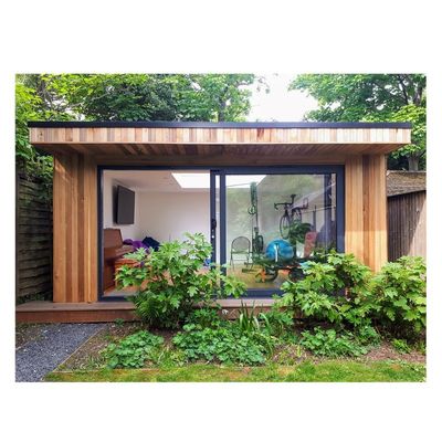 Vorgefertigte Sonnenräume Glashäuser Erweiterbares Holzcontainerhaus mit erweiterbarem Design