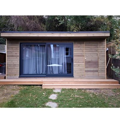 Vorgefertigte Sonnenräume Glashäuser Erweiterbares Holzcontainerhaus mit erweiterbarem Design