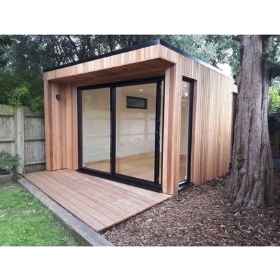Vorgefertigte Sonnenräume Glashäuser Erweiterbares Holzcontainerhaus mit erweiterbarem Design