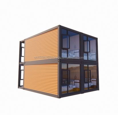 Modernes Design 20ft oder 40ft Doppelschicht-Containerhaus mit vier Schlafzimmern für vorgefertigte Villen oder Kombinierte Büroräume