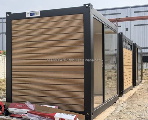 angepasste Farbe Vorgefertigte mobile Büro Wohn-Lager Container Home Office Container 10ft mit Stahlmaterial