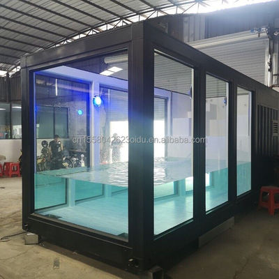 Luxuriöse, maßgeschneiderte, bewegliche, vorgefertigte, modulare Container-Schwimmbad für Garten und Hotel