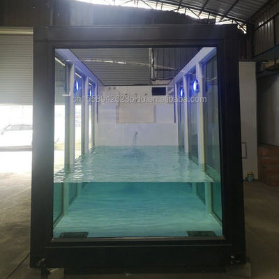 Luxuriöse, maßgeschneiderte, bewegliche, vorgefertigte, modulare Container-Schwimmbad für Garten und Hotel