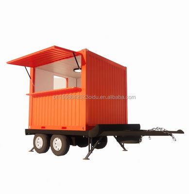 Faltbarer Behälter 10ft Pop-up Mobile Home Trailer für moderne kleine Custom Prefab Bar Campinghaus auf Rädern Trailer