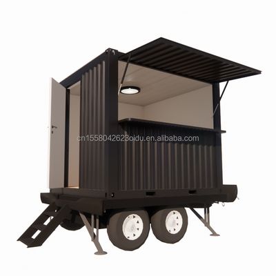 Faltbarer Behälter 10ft Pop-up Mobile Home Trailer für moderne kleine Custom Prefab Bar Campinghaus auf Rädern Trailer