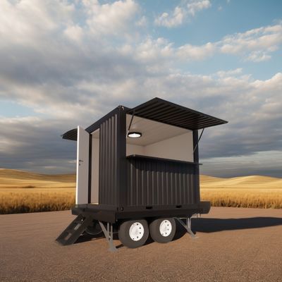 Aluminiumlegierung Fenster Prefab Kleine Modularen Häuser auf Rädern Anhänger mit Treppen für die USA Galvanisiertes Stahl Biegen 180g